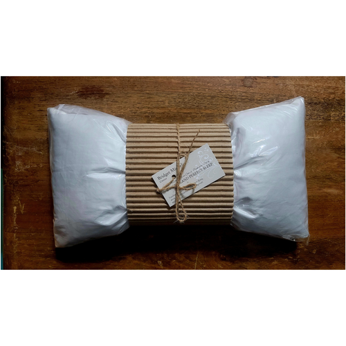 The Lumbar-Travel Pillow Encased In 100% Organic Cotton Sateen